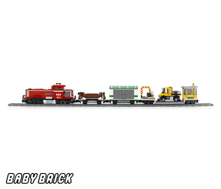 Lego city 3677 red cargo train online